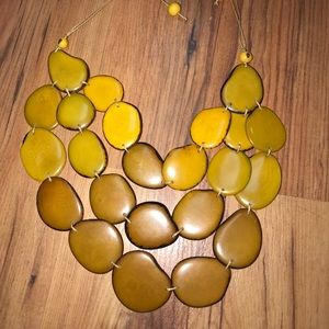 New Ecuadorian Yellow Chunky Necklace